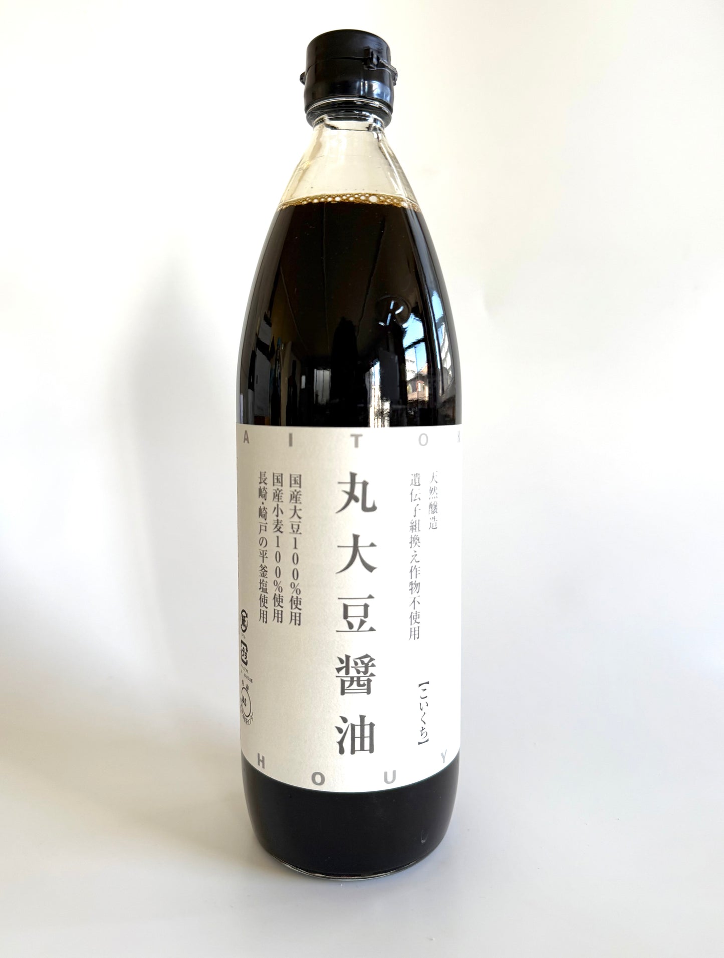 天然醸造　木桶仕込み　大徳醤油　丸大豆醤油こいくち　900ml